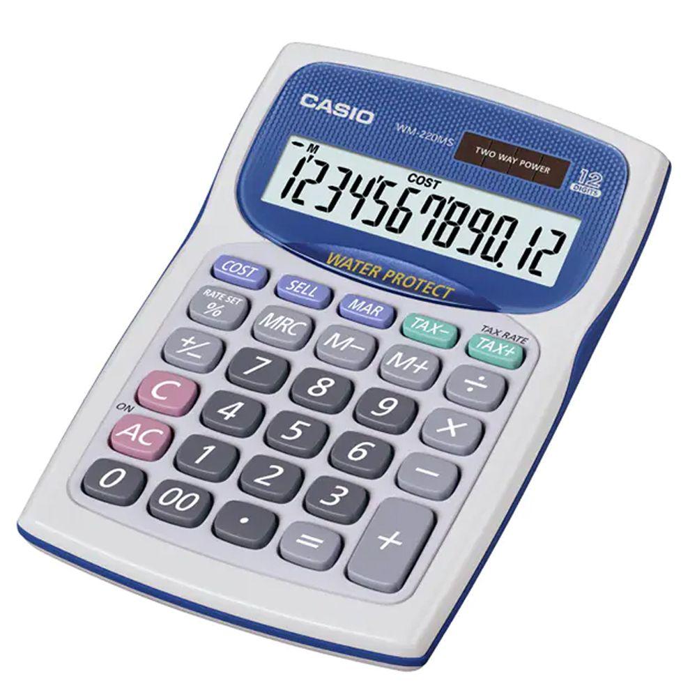Calculadora de Sobremesa Casio WM-220MS-WE Blanca-1