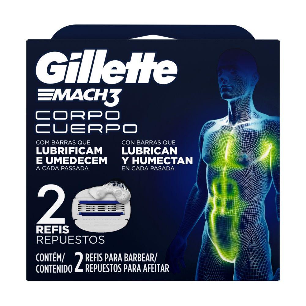 Repuestos para afeitadora Gillette Mach3 Cuerpo 2 unidades-0