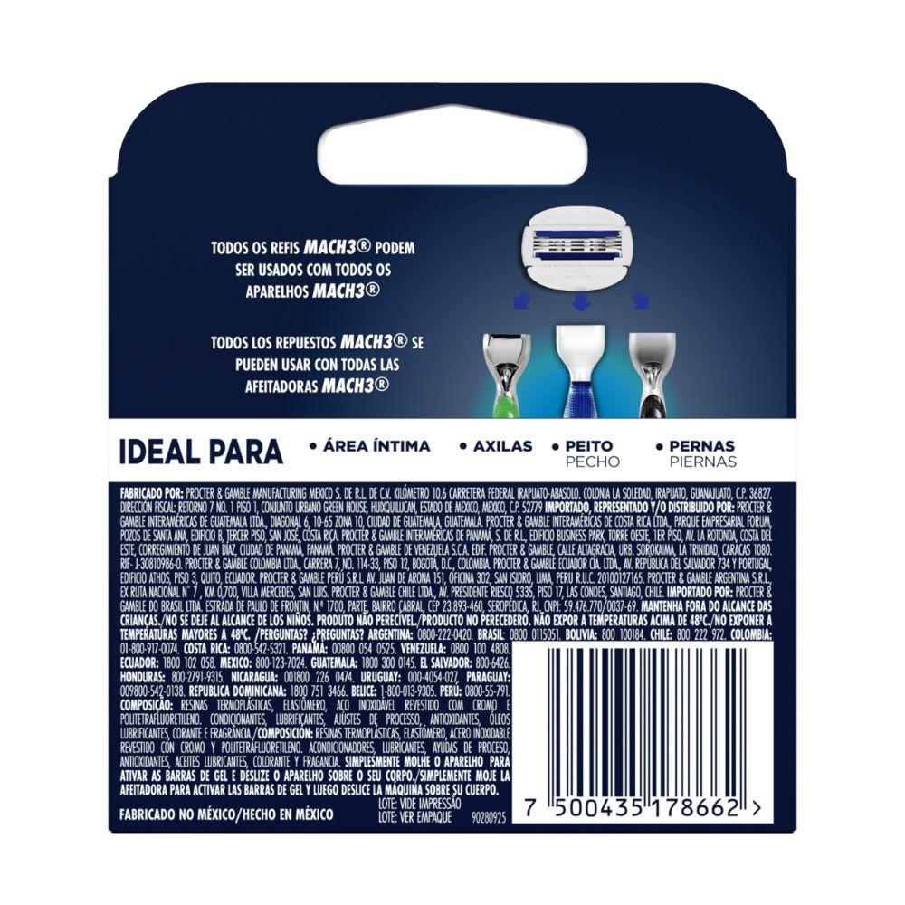 Repuestos para afeitadora Gillette Mach3 Cuerpo 2 unidades-1