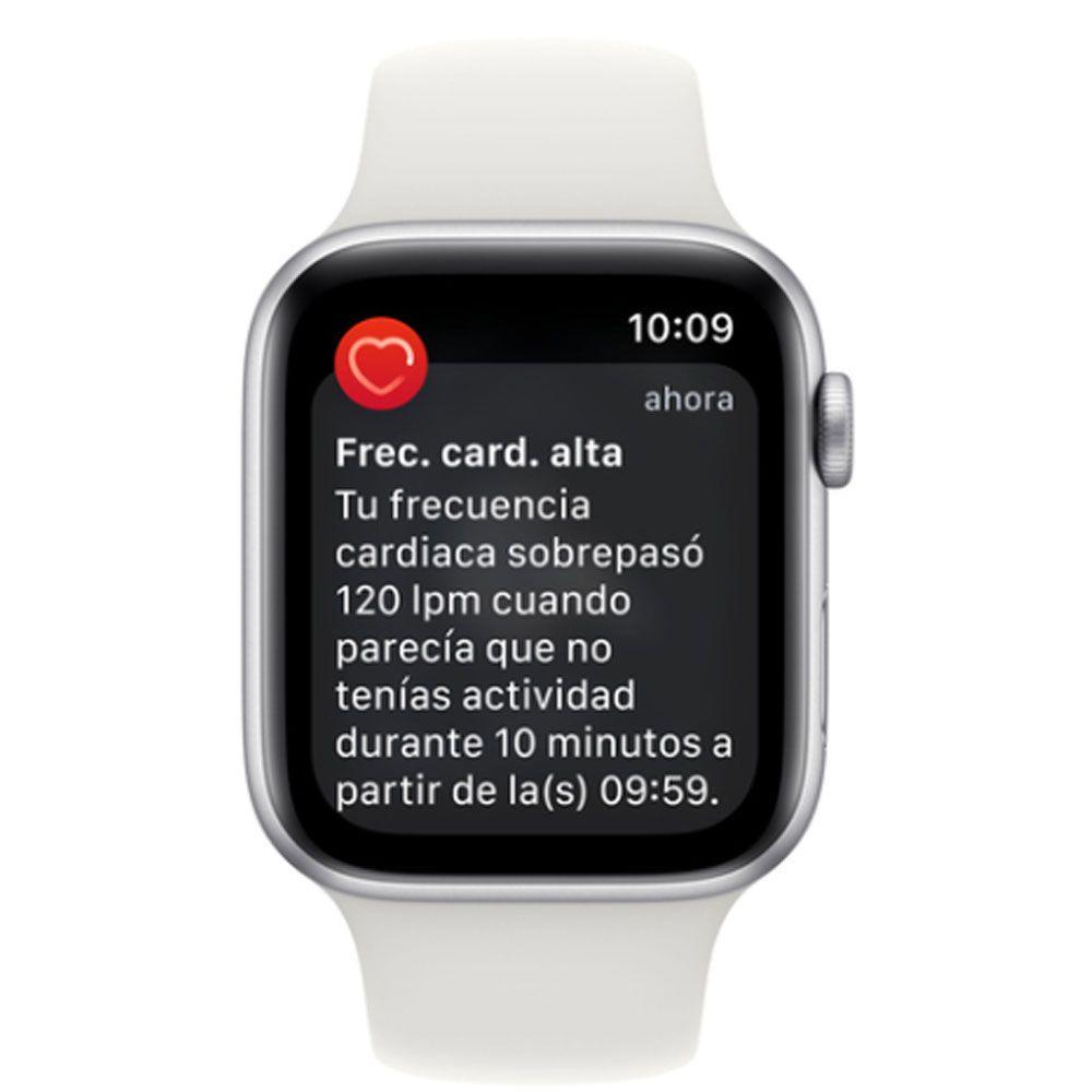 Apple Watch SE GPS 44 mm Correa deportiva blanca-5