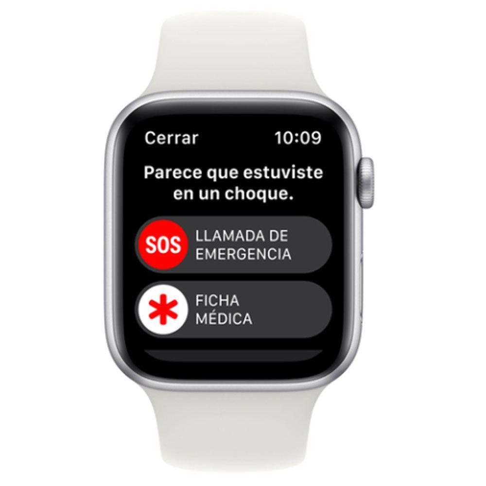 Apple Watch SE GPS 44 mm Correa deportiva blanca-6