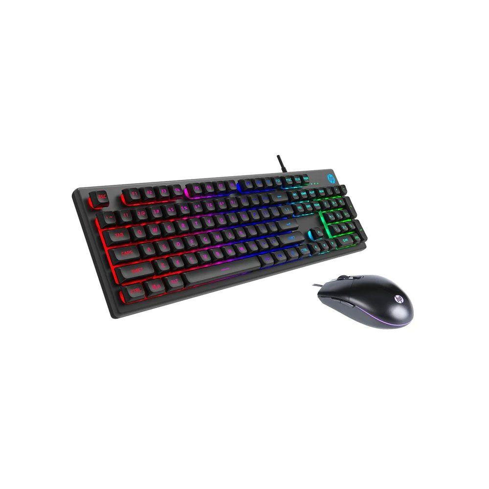 Kit gamer Teclado de Membrana y Mouse HP KM300F USB-2