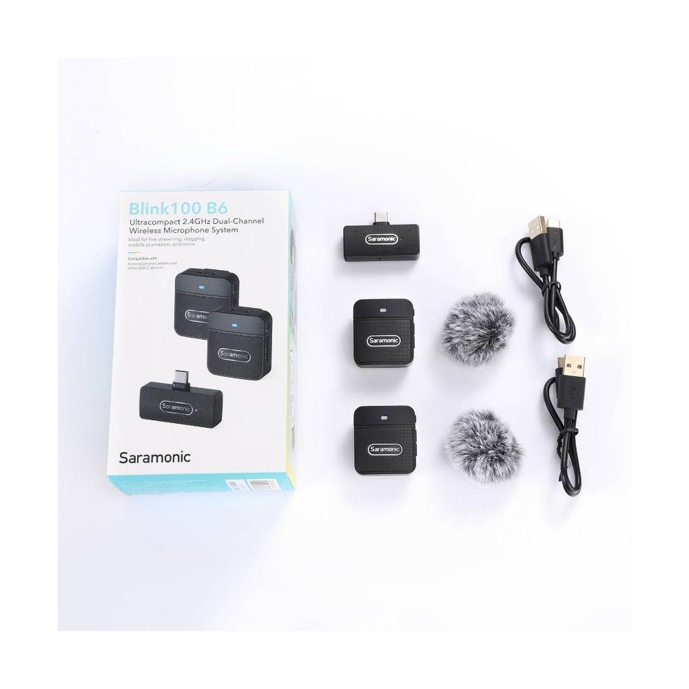 Micrófono Inalámbrico Compacto Blink 100 B6 x2 Usb-c Negro-2