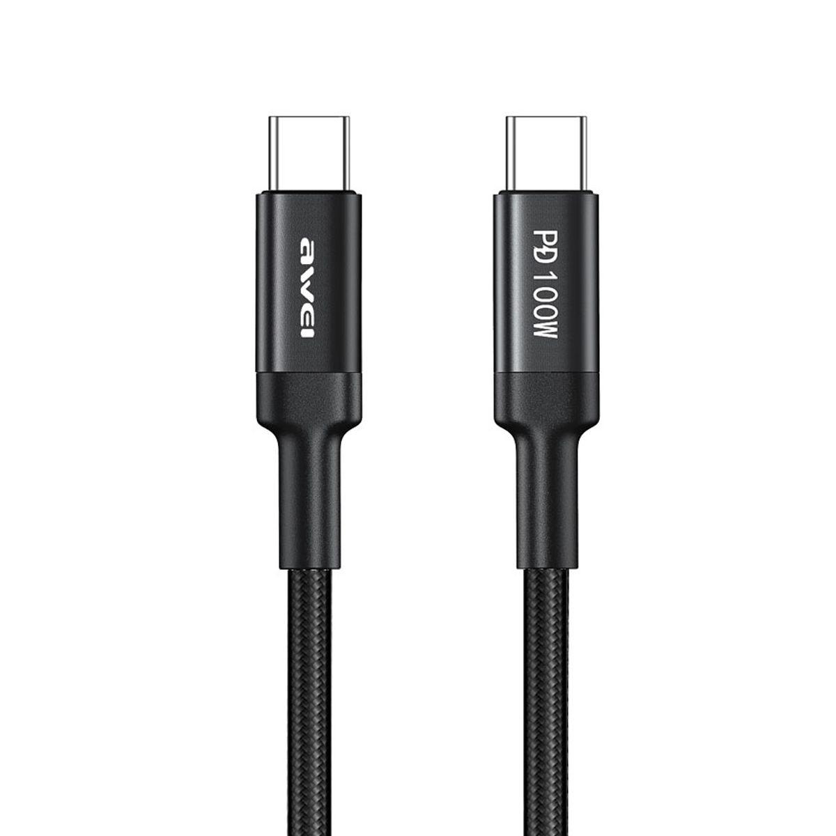 Cable Awei CL-117T Tipo C a C 100W Negro-5