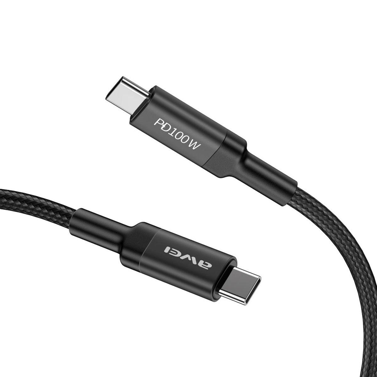 Cable Awei CL-117T Tipo C a C 100W Negro-7