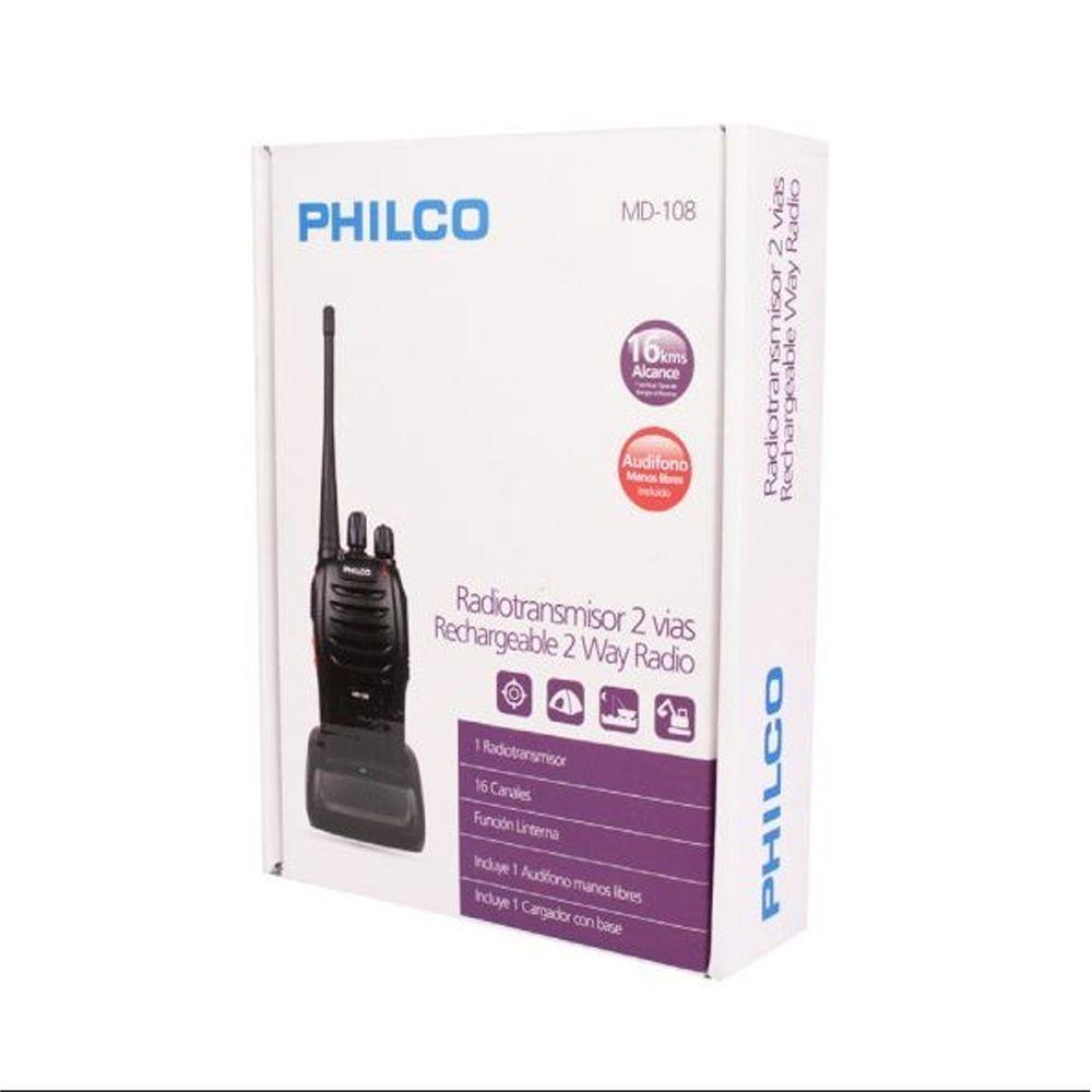 Intercomunicador Philco MD 108 Walkie Talkie Hasta 16Km-1