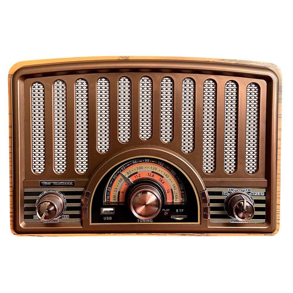 Radio Parlante Mlab 9143 Retro Sixtinna Bluetooth Usb Tf Fm-0