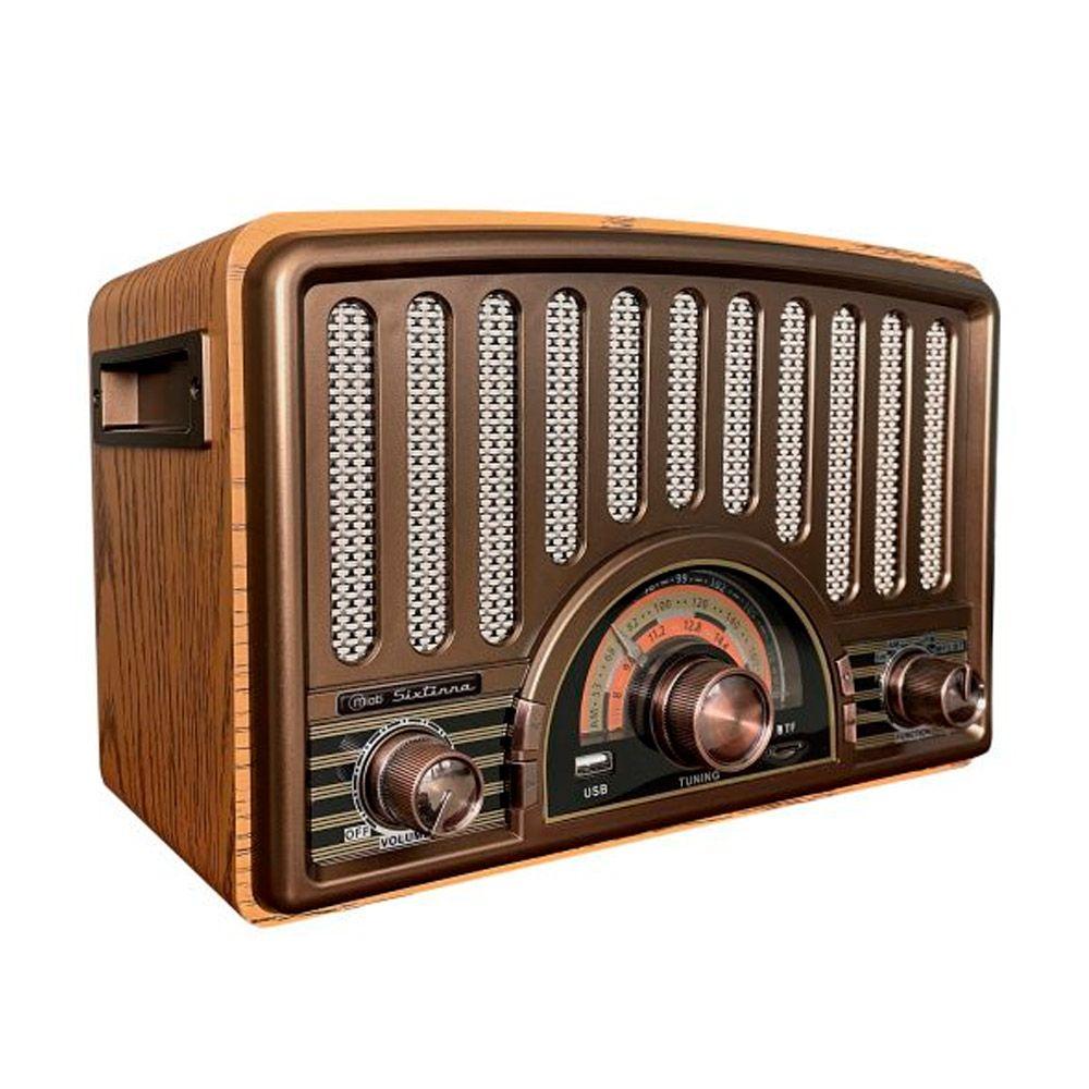 Radio Parlante Mlab 9143 Retro Sixtinna Bluetooth Usb Tf Fm-2