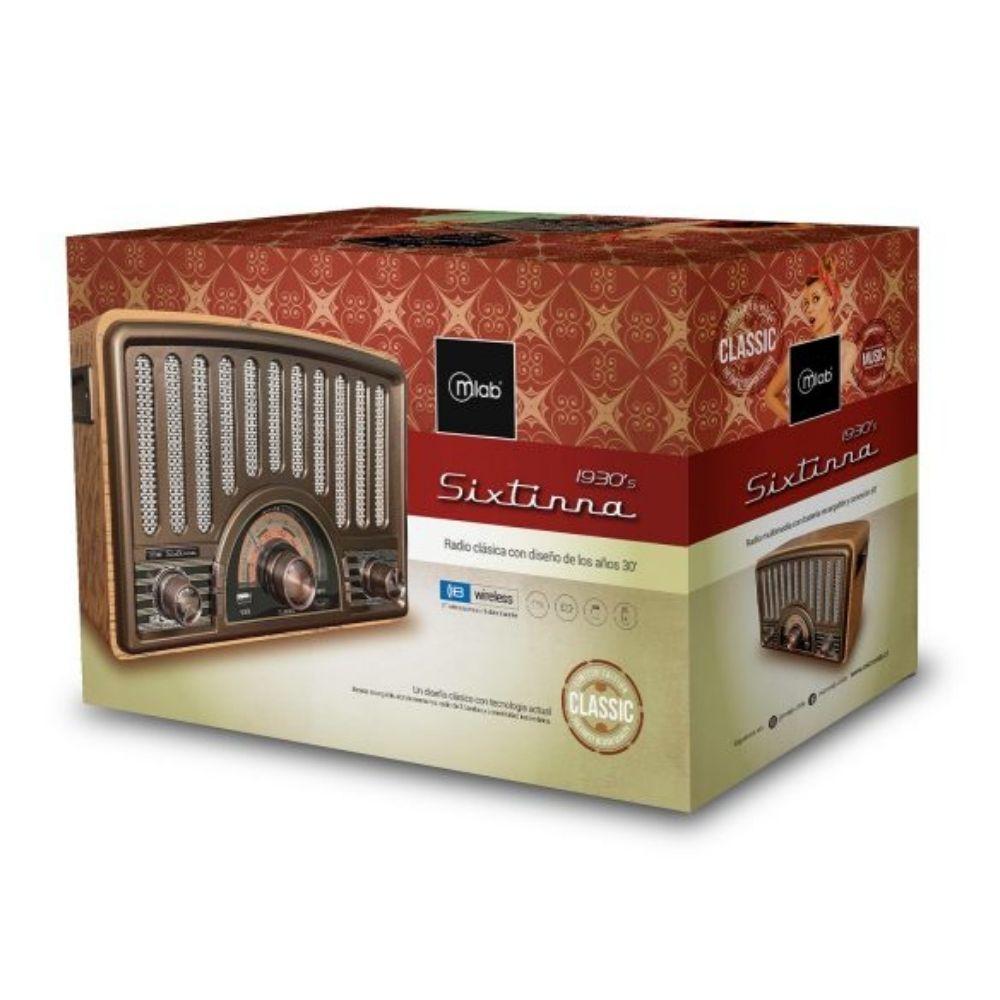 Radio Parlante Mlab 9143 Retro Sixtinna Bluetooth Usb Tf Fm-5