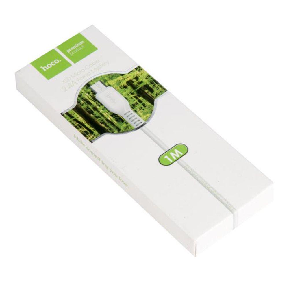 Cable Hoco X20 Flash Micro USB 1m Blanco-1