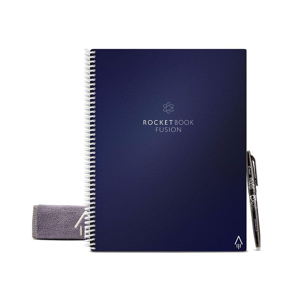 Cuaderno inteligente Rocketbook Fusion Carta Azul Oscuro-0