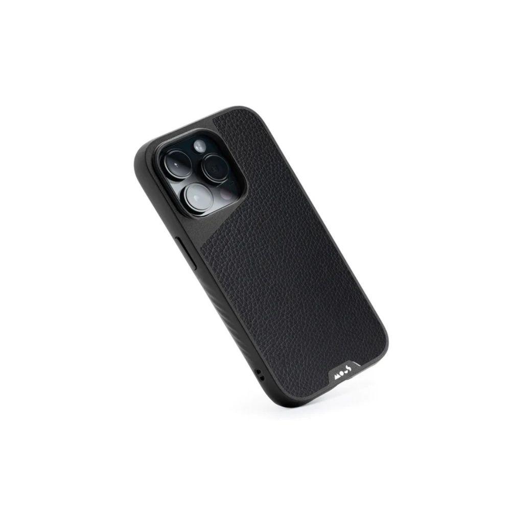 Carcasa Mous Limitless para iPhone 14 Pro Cuero Negro-1