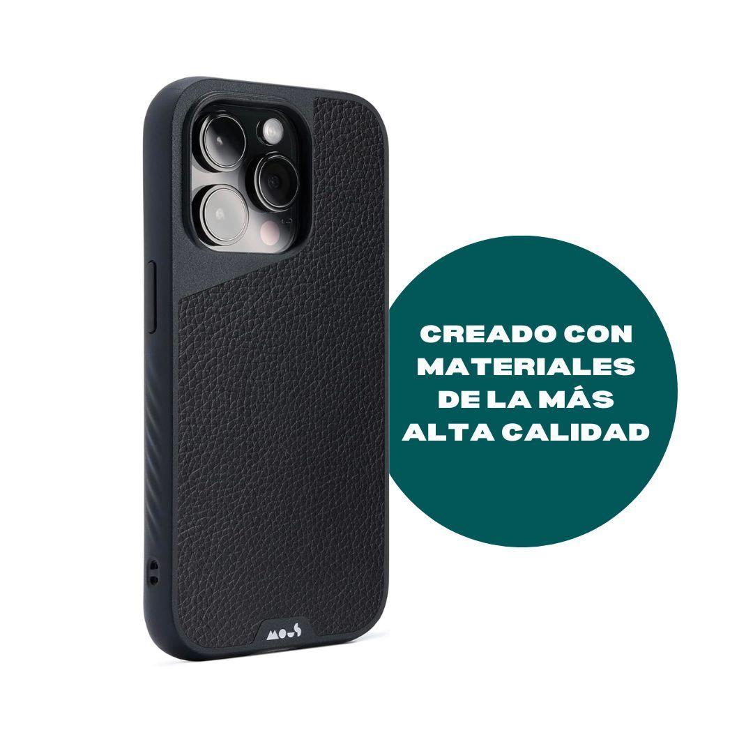 Carcasa Mous Limitless para iPhone 14 Pro Cuero Negro-6