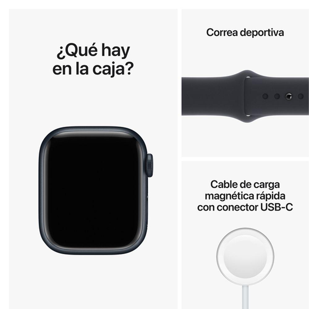 Apple Watch S8 GPS 41 mm Correa deportiva medianoche-7