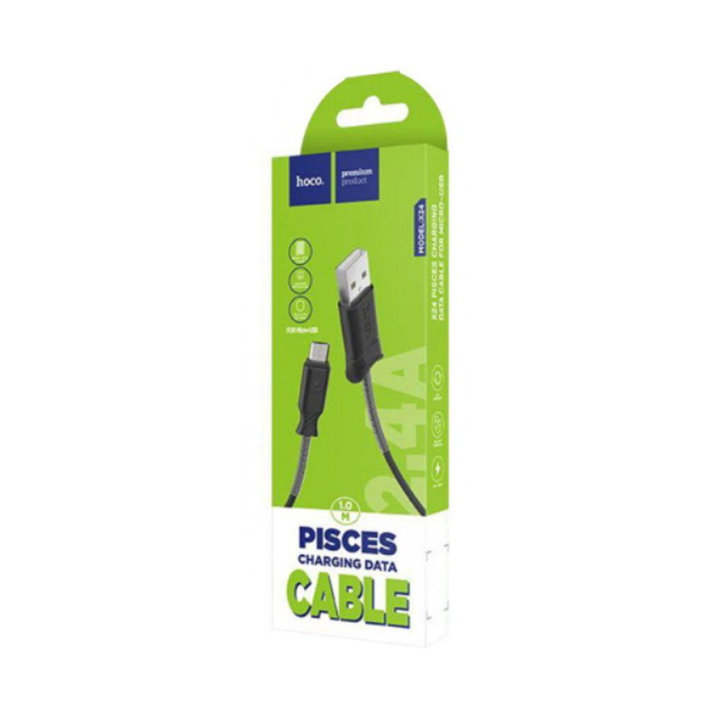 Cable Hoco X24 Pisces USB a Microusb 1m-1