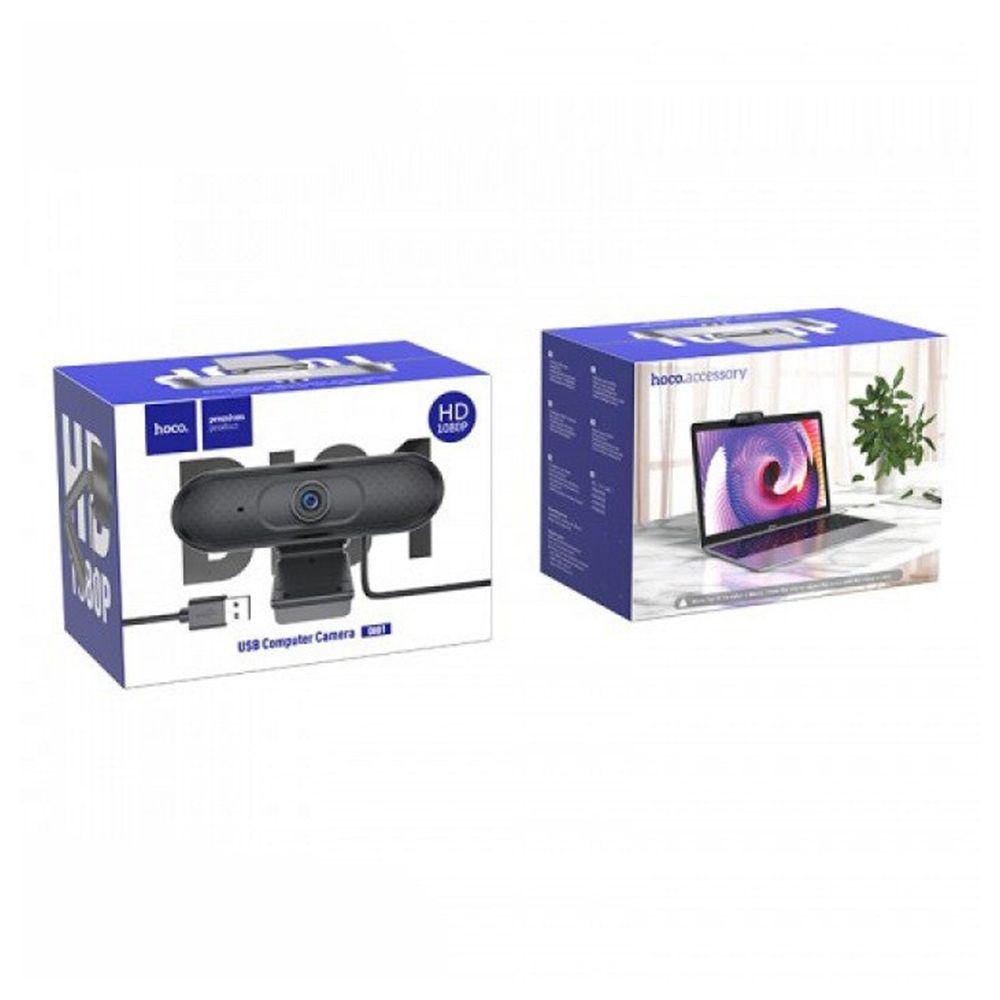 Webcam Hoco DI01 1080p con microfono USB Negro-8