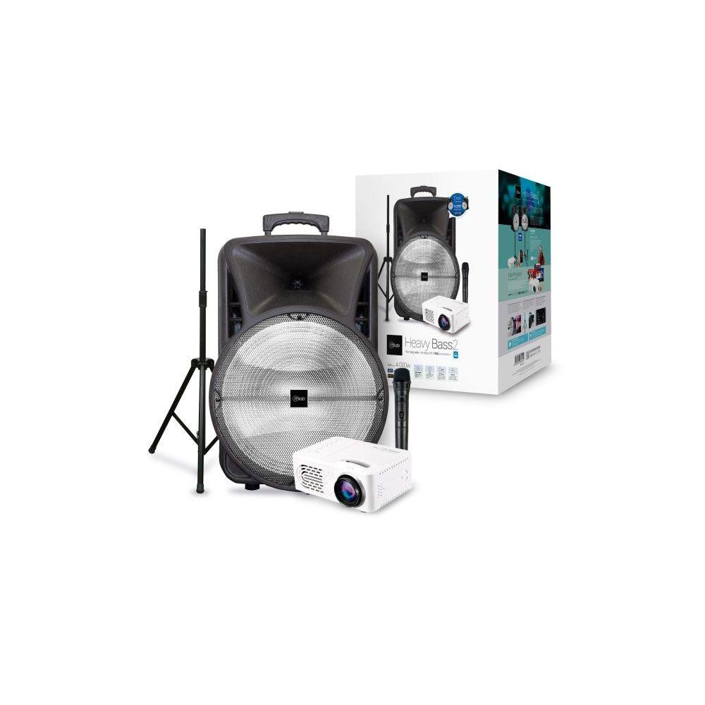 Parlante MLab Heavy Bass2 15 pulg + Atril + Micro+ Proyector-5
