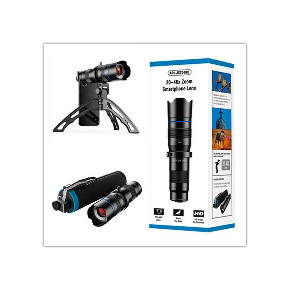Lente con zoom Apexel para cámara de teléfono con tripode-3