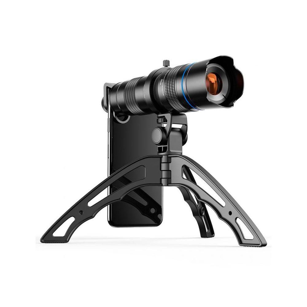 Lente con zoom Apexel para cámara de teléfono con tripode-0