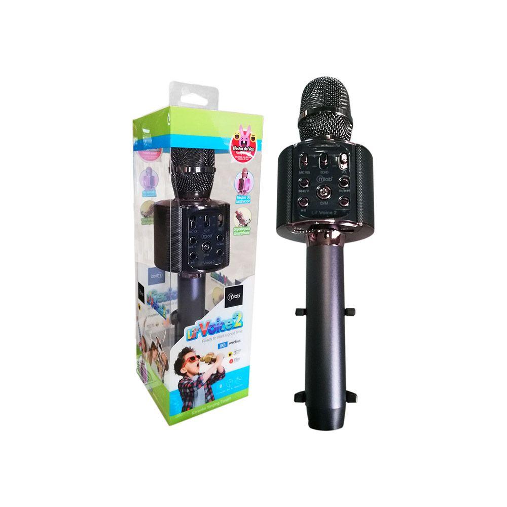 Micrófono Karaoke Mlab Lil Voice 2 con bluetooth Negro-9