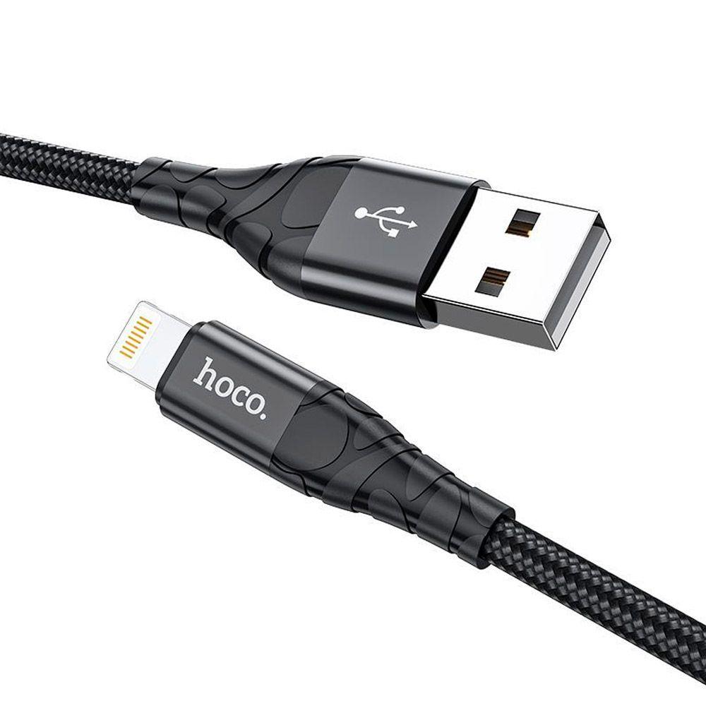 Cable Hoco DU02 Plus USB a Lightning 2m, 3.0 carga rápida-0