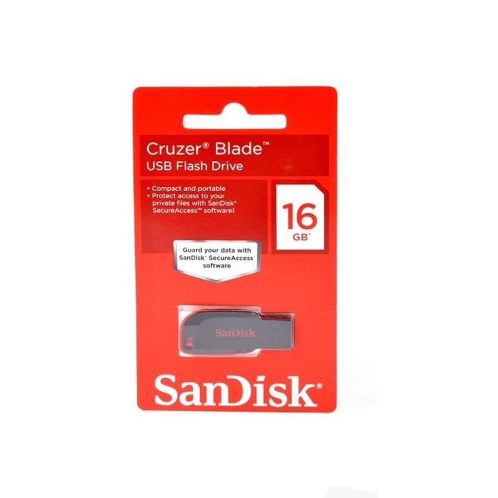 Pendrive Sandisk Cruzer Blade 16GB USB 2.0 SDCZ50-016G-B35S-7