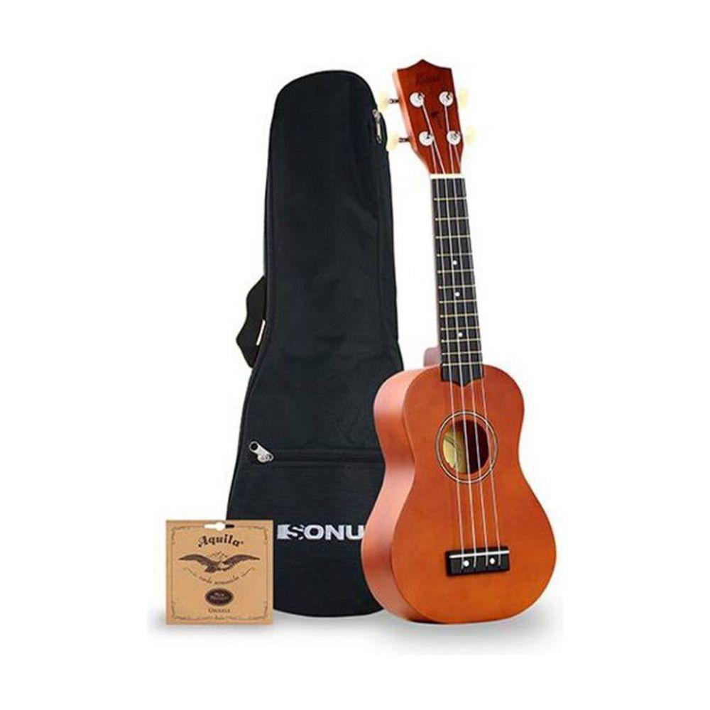 Ukelele Sonun 21 Pulgadas Marrón con Funda-1