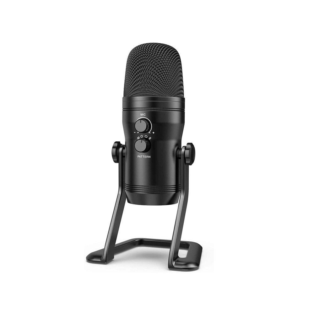 Micrófono Fifine K690B Cardioide Bidireccional USB-0