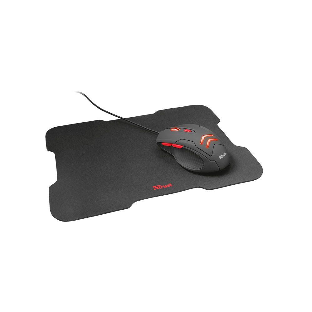 Kit Gamer Trust Mouse y Mouse Pad Ziva Pc PS4 Xbox One-0