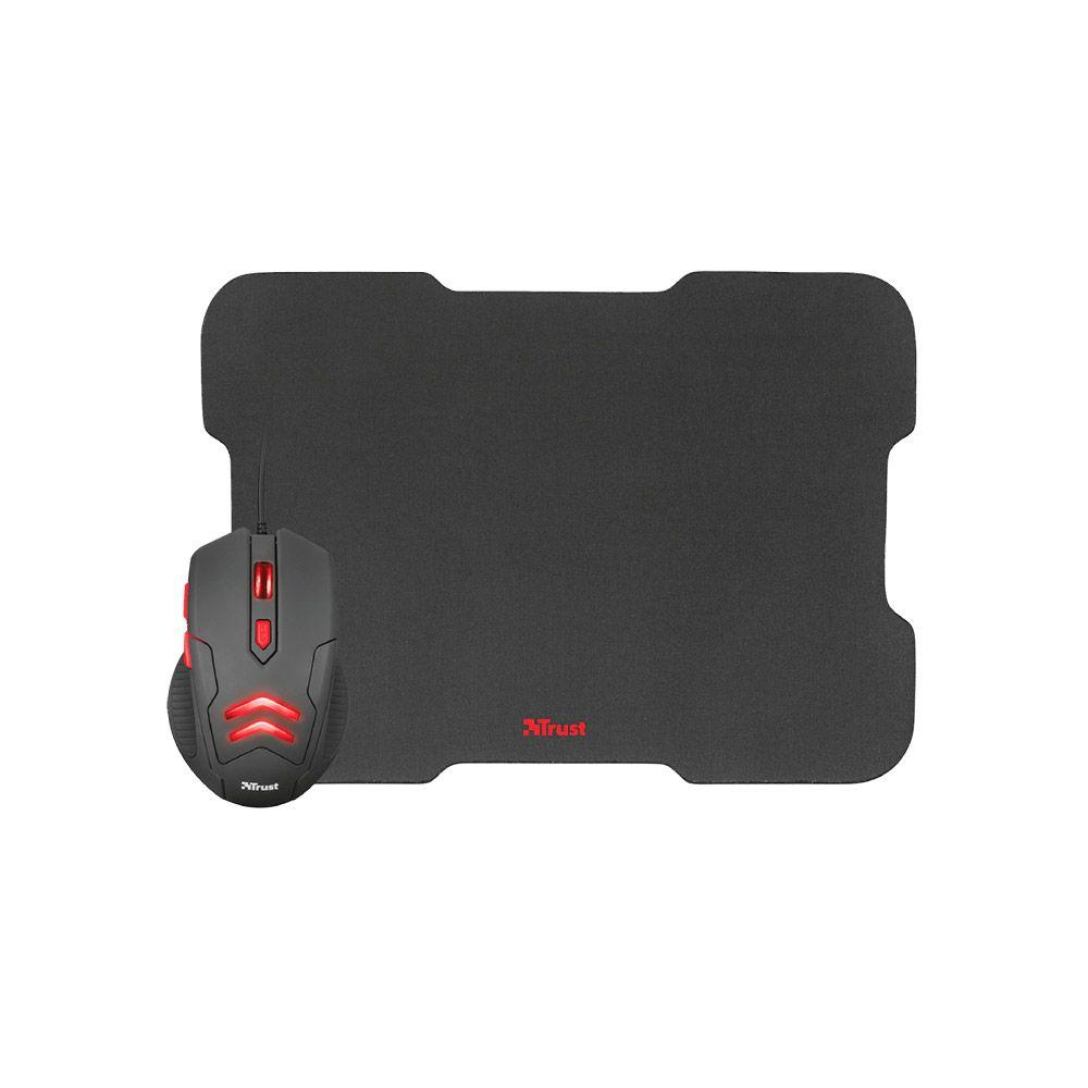 Kit Gamer Trust Mouse y Mouse Pad Ziva Pc PS4 Xbox One-4