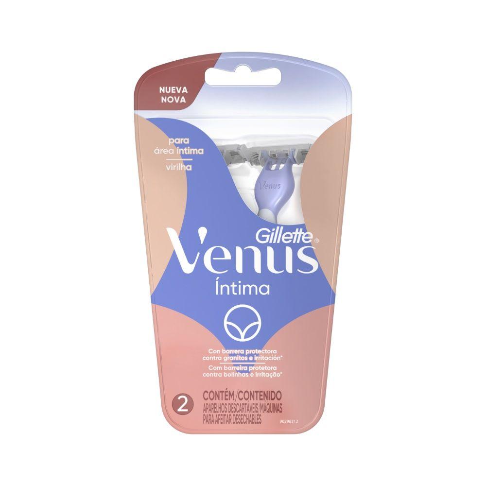 Maquina De Afeitar Desechable Gillette Venus Íntima 2 Und-0