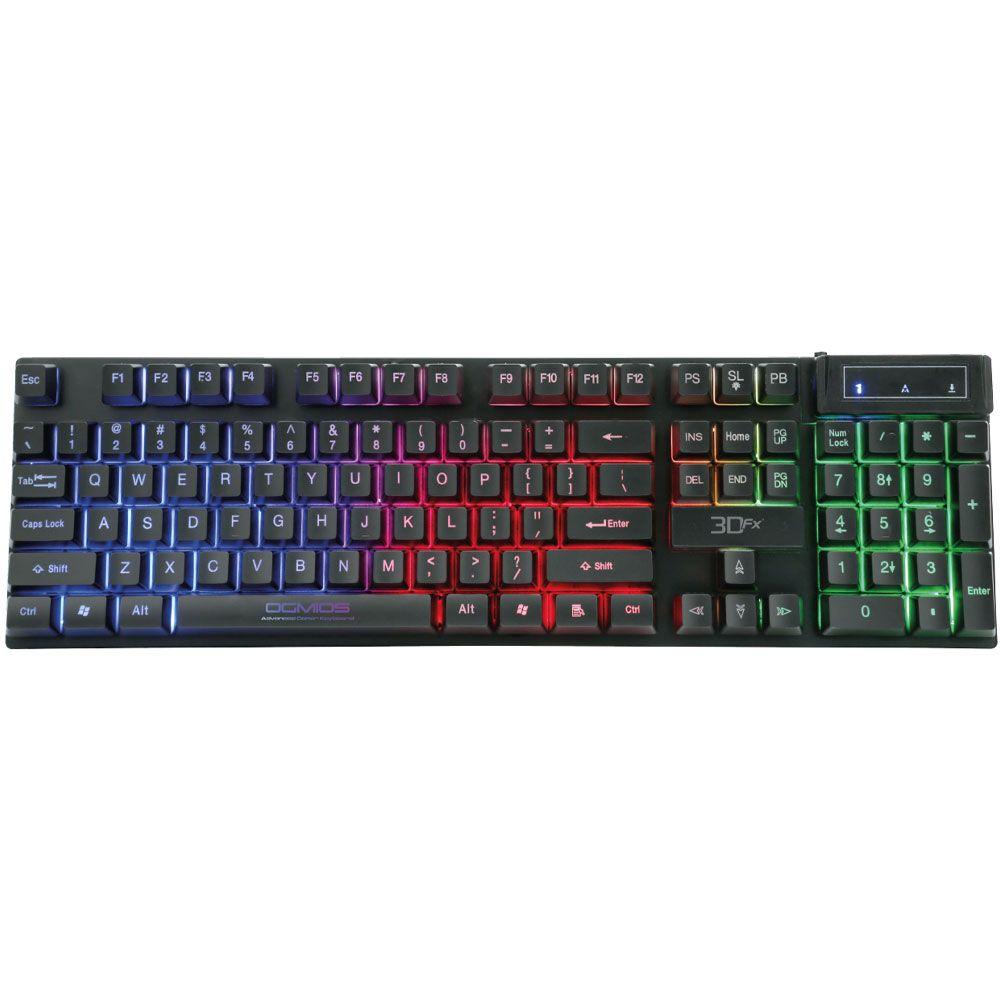 Kit Gamer 3DFX Ogmios Teclado Mouse Audifonos Mouse Pad-7