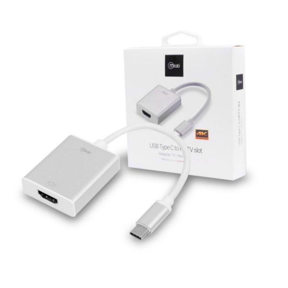 Adaptador Mlab 8390 USB a HDMI 4K Plata-1