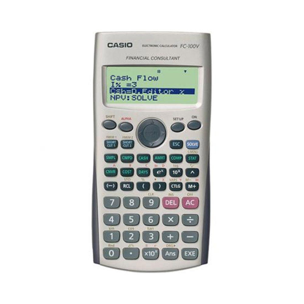 Calculadora Casio FC 100V W DH Gris-0
