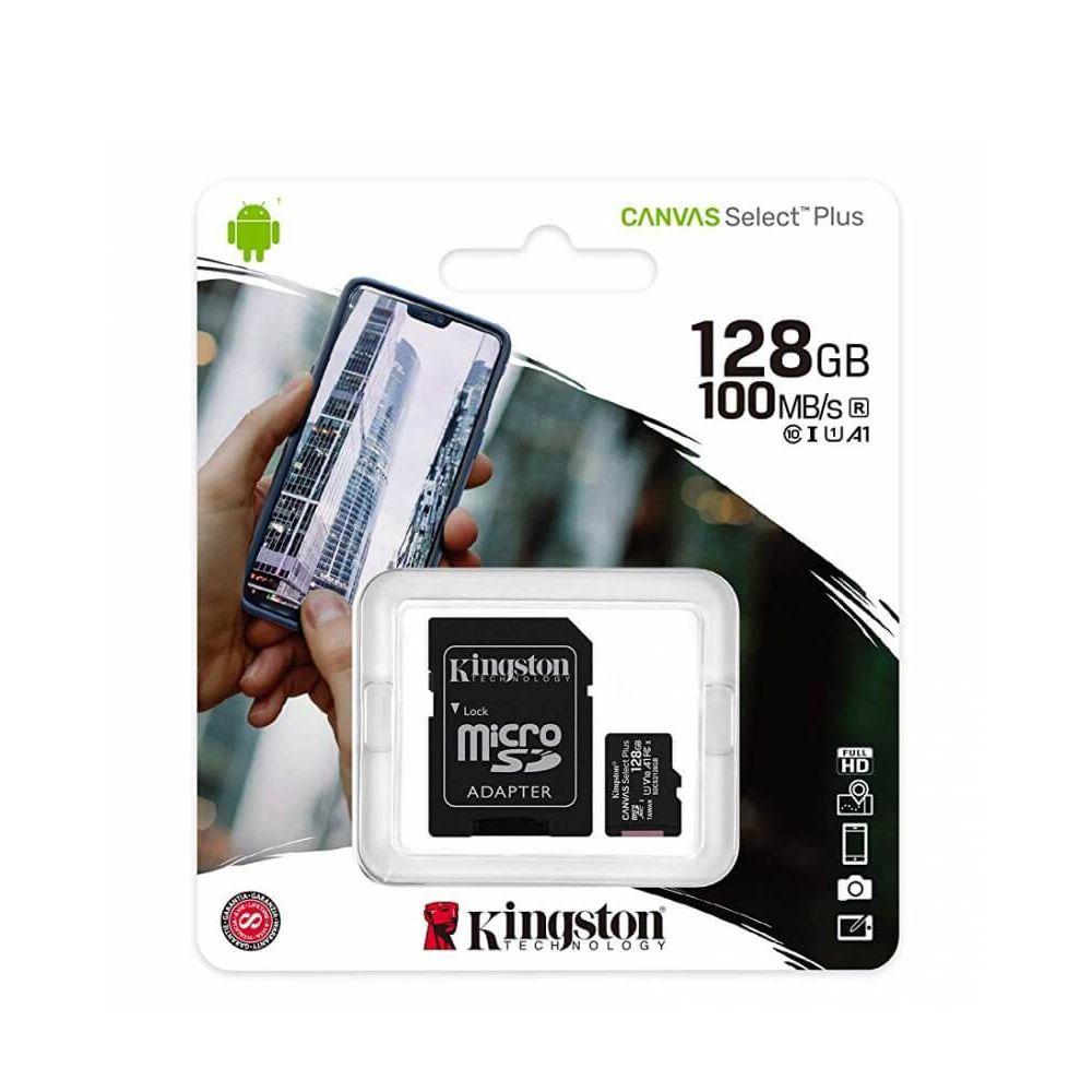 Tarjeta de Memoria Kingston Micro SDXC 128GB Clase 10 FullHD-3
