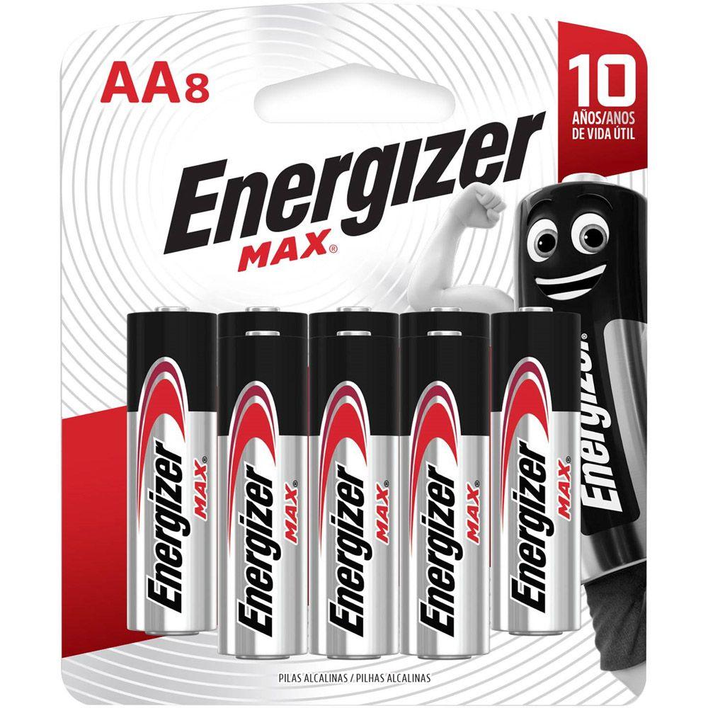 Pack de pilas Energizer Max E91BP8 AA x8 unidades-0