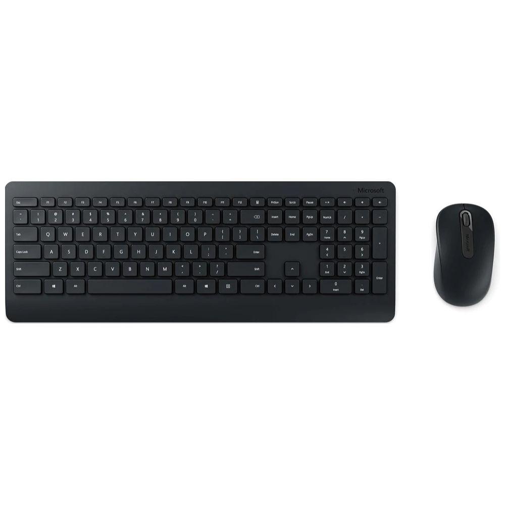 Kit teclado y mouse Microsoft 900 inalámbrico USB AES Negro-0
