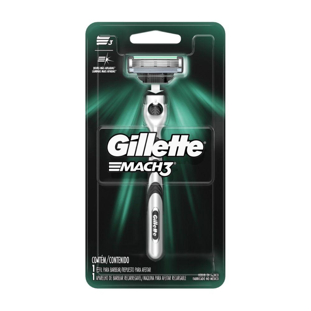 Máquina de Afeitar Gillette Mach3 Recargable 1 Unidad-0