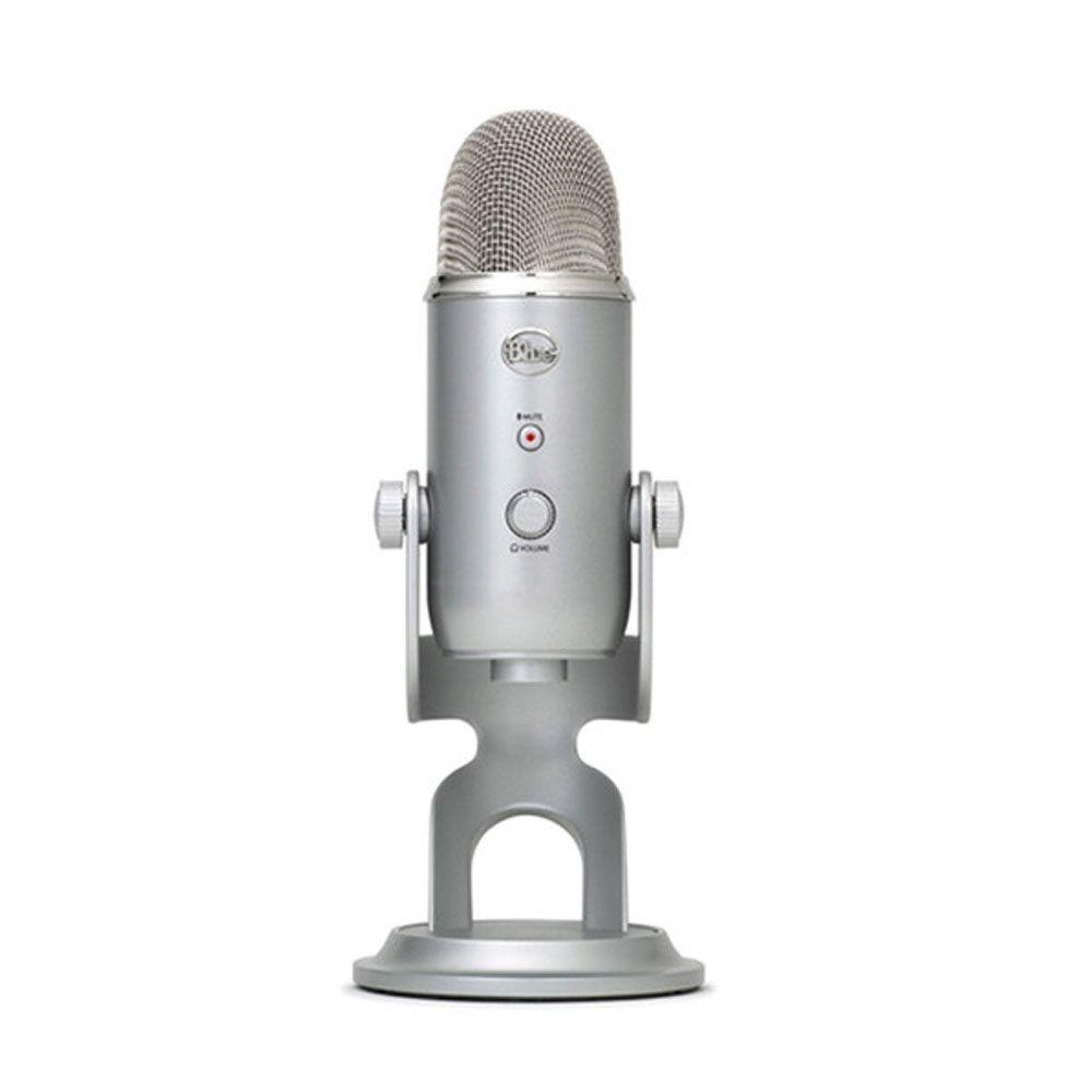 Micrófono Blue Yeti Silver edition 4 Patrones USB PC y Mac-0