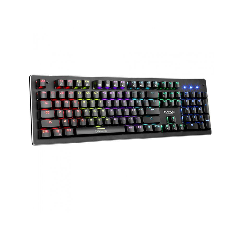 Teclado gamer mecanico Marvo KG909 Switch Outemu Blue-0