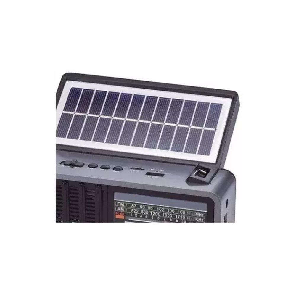 Radio Recargable IRT Solar de 8 Bandas Bluetooth USB Negra-3