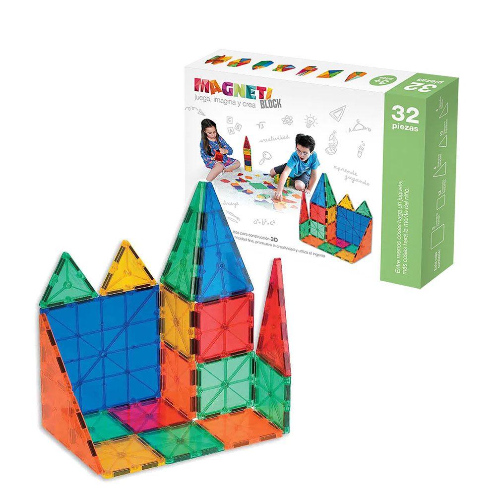 Juguete Magnetico Magneti Blocks GM-32 32 piezas-0