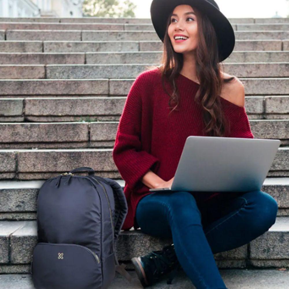 Mochila Klip Xtreme Aberdeen KNB 456BK  15.6 Pulgadas Negro-1