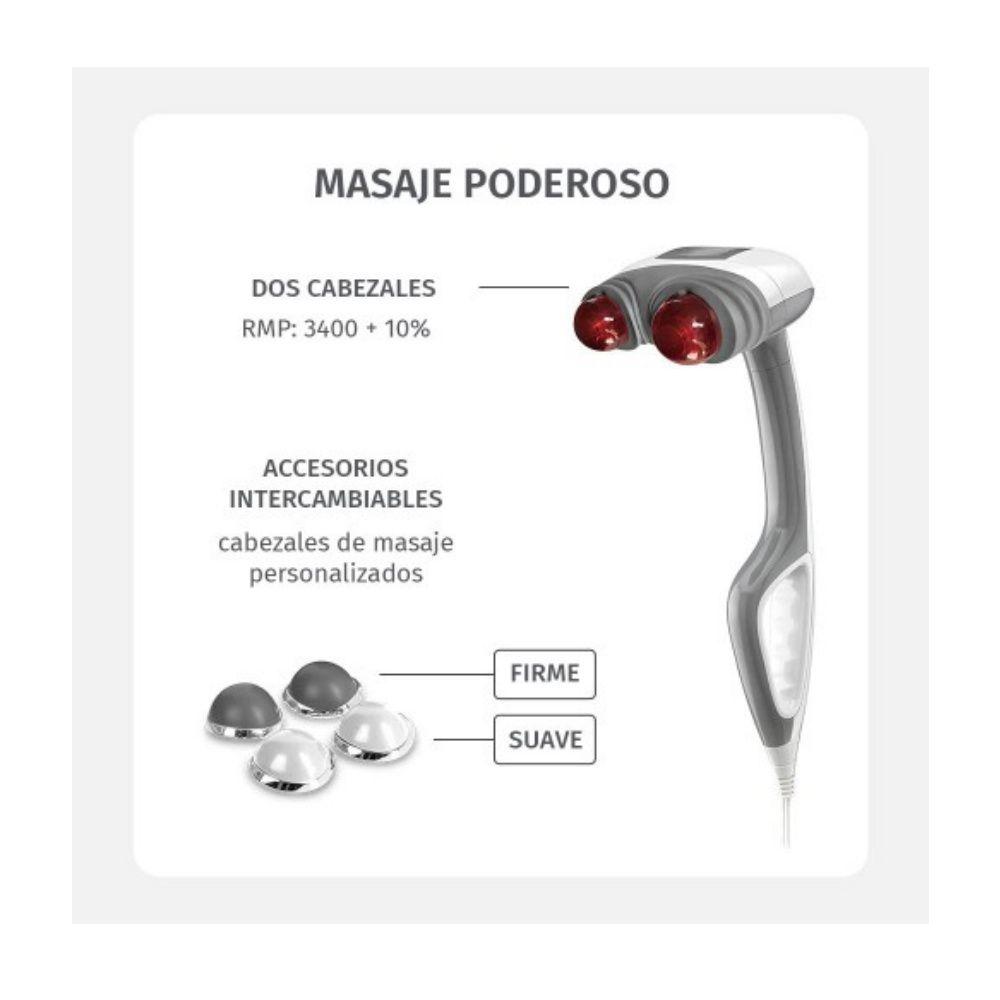 Masajeador de Percusión Homedics para el cuerpo Blanco/Gris-1