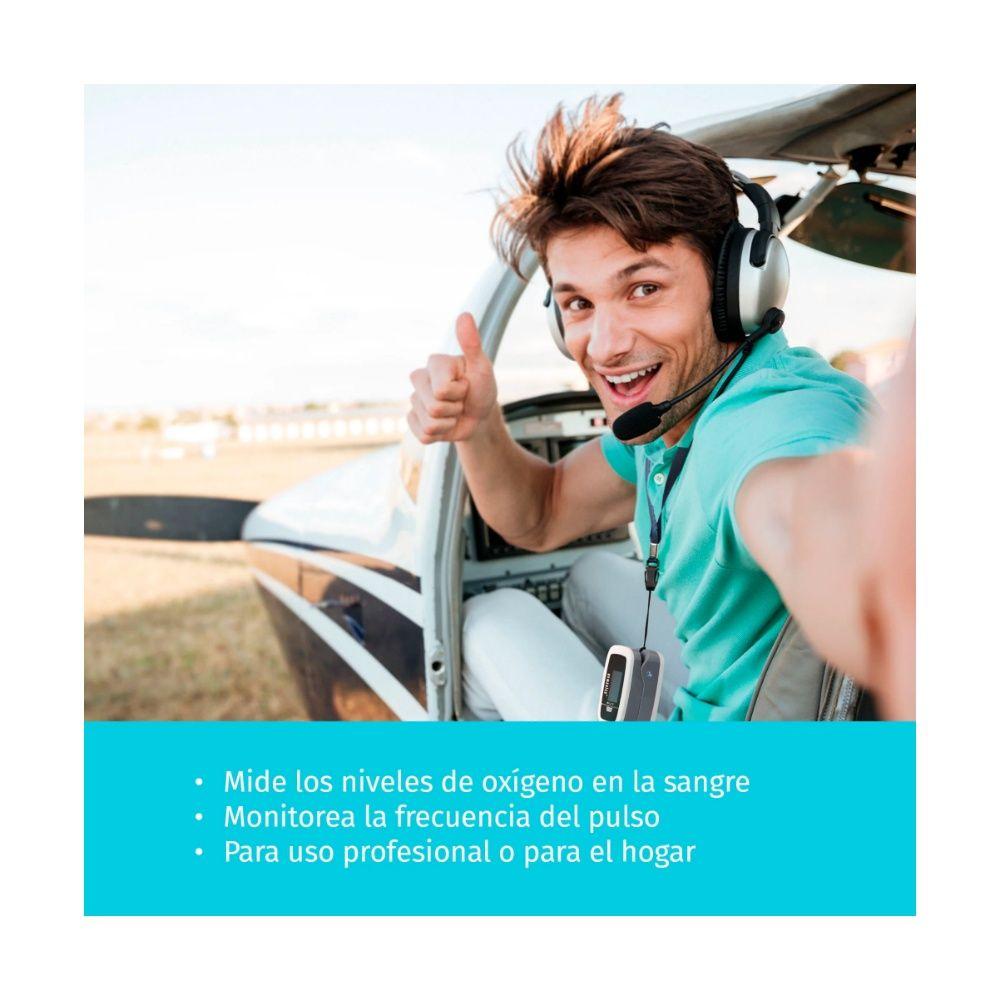 Oxímetro Digital Homedics Medidor de Saturación Gris-3