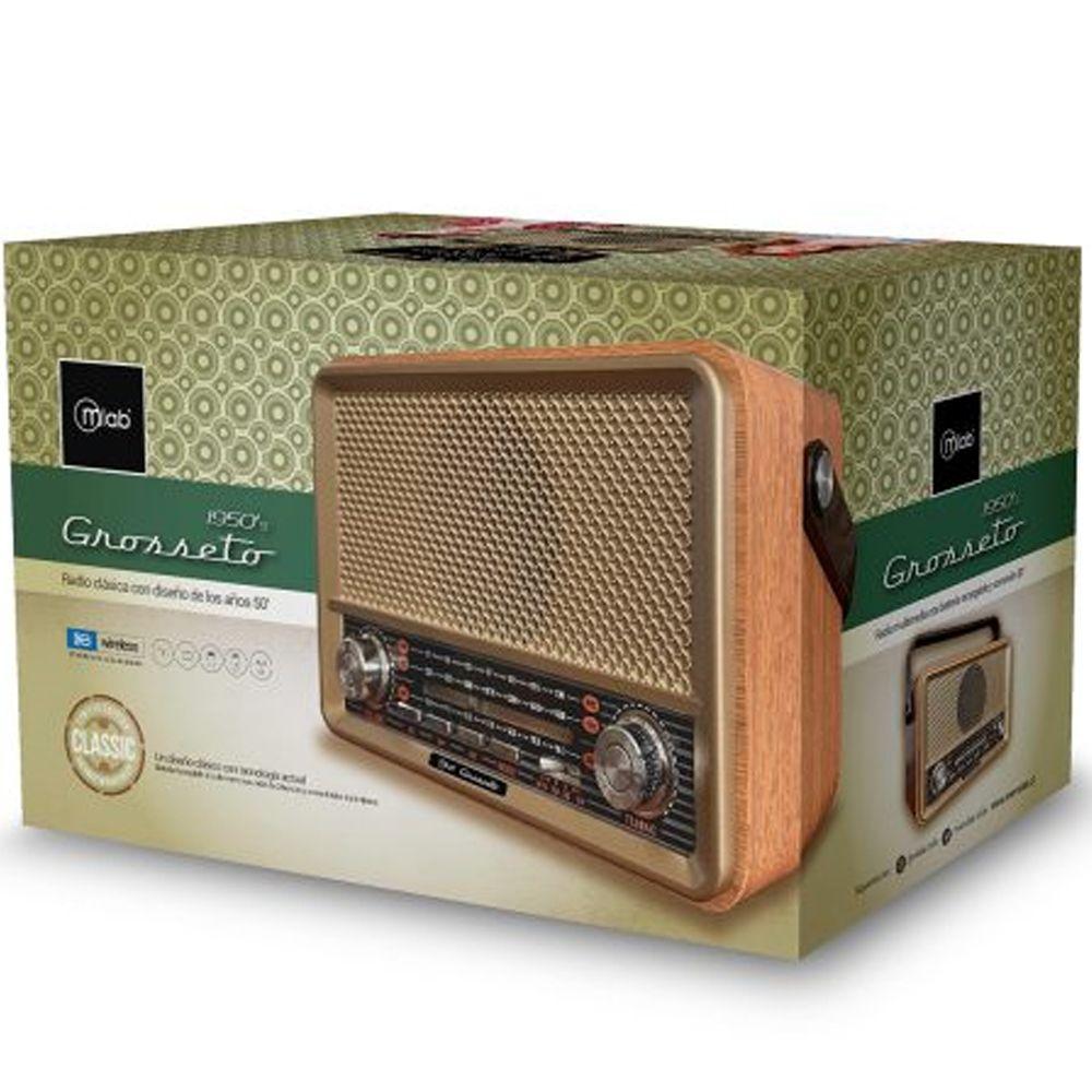 Radio Parlante MLab 9142 Retro Grosseto Bluetooth USB FM-5