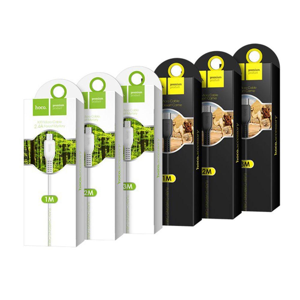 Cable Hoco X20 data Flash Micro USB 2A 2m Negro-3