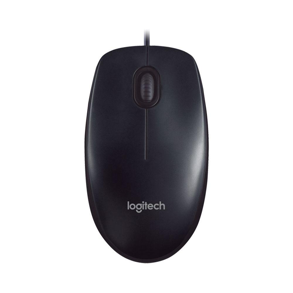 Logitech Mouse Optico HD con cable M90 Negro - Logitech-0