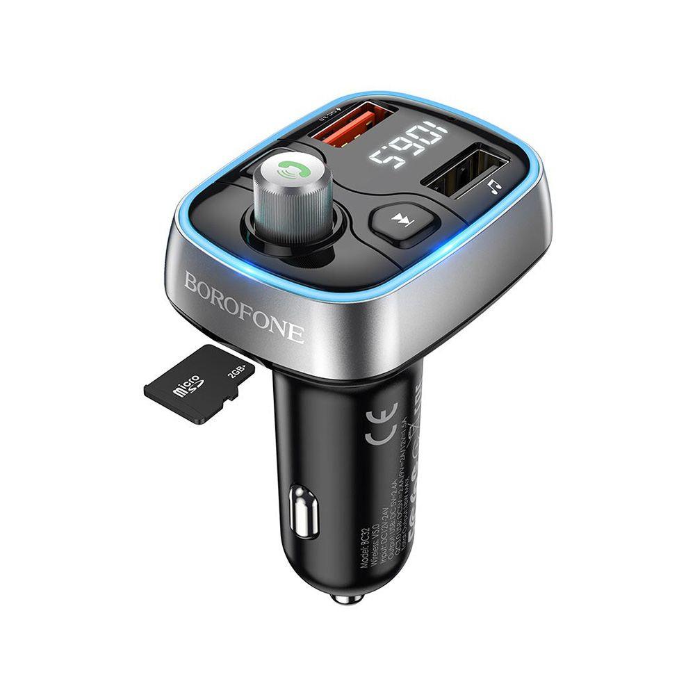 Transmisor FM auto Borofone BC38 Flash Energy PD 20W-0