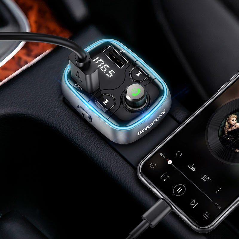 Transmisor FM auto Borofone BC38 Flash Energy PD 20W-4